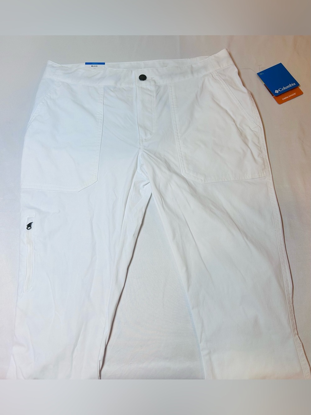 Columbia Women’s Active For White Capri Pant Omni Shade UPF 50 Size 6